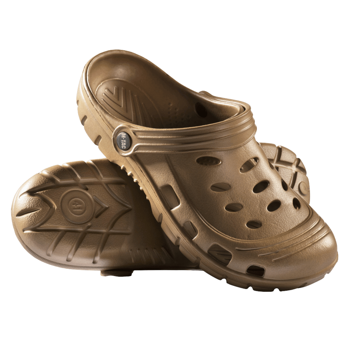 M-Tac Gummiclogs EVA i brun farve, kombinerer moderne design og komfort med støddæmpende EVA-sål og justerbar hælrem.