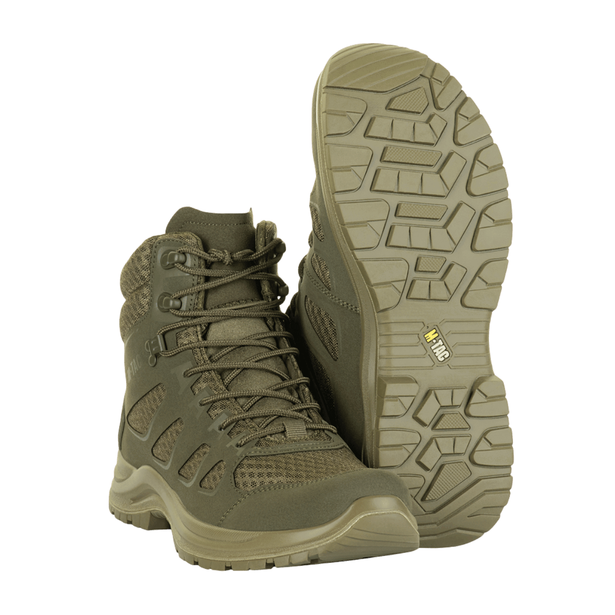 M-Tac Taktiske Sommerstøvler Iva til komfort og ventilation under varme forhold, ideelle til taktiske opgaver og terrænvandring.