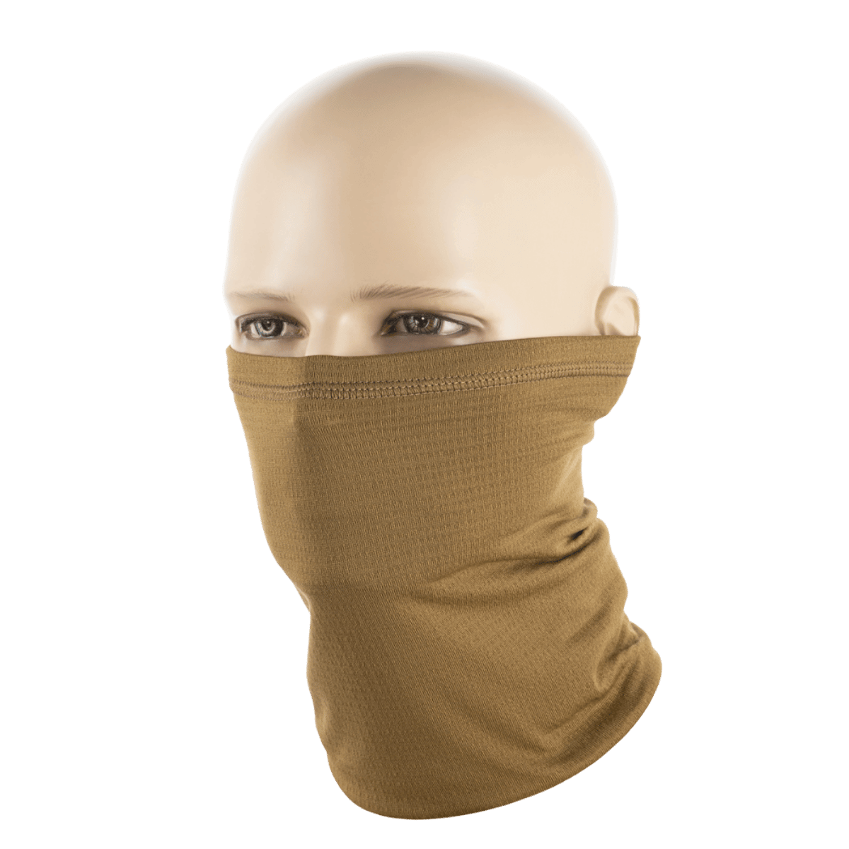 M-Tac Tube Scarf Polartec Power Grid, varm halsrør i brun, beskytter mod vind og kulde, multifunktionelt design, høj isolering og åndbarhed.