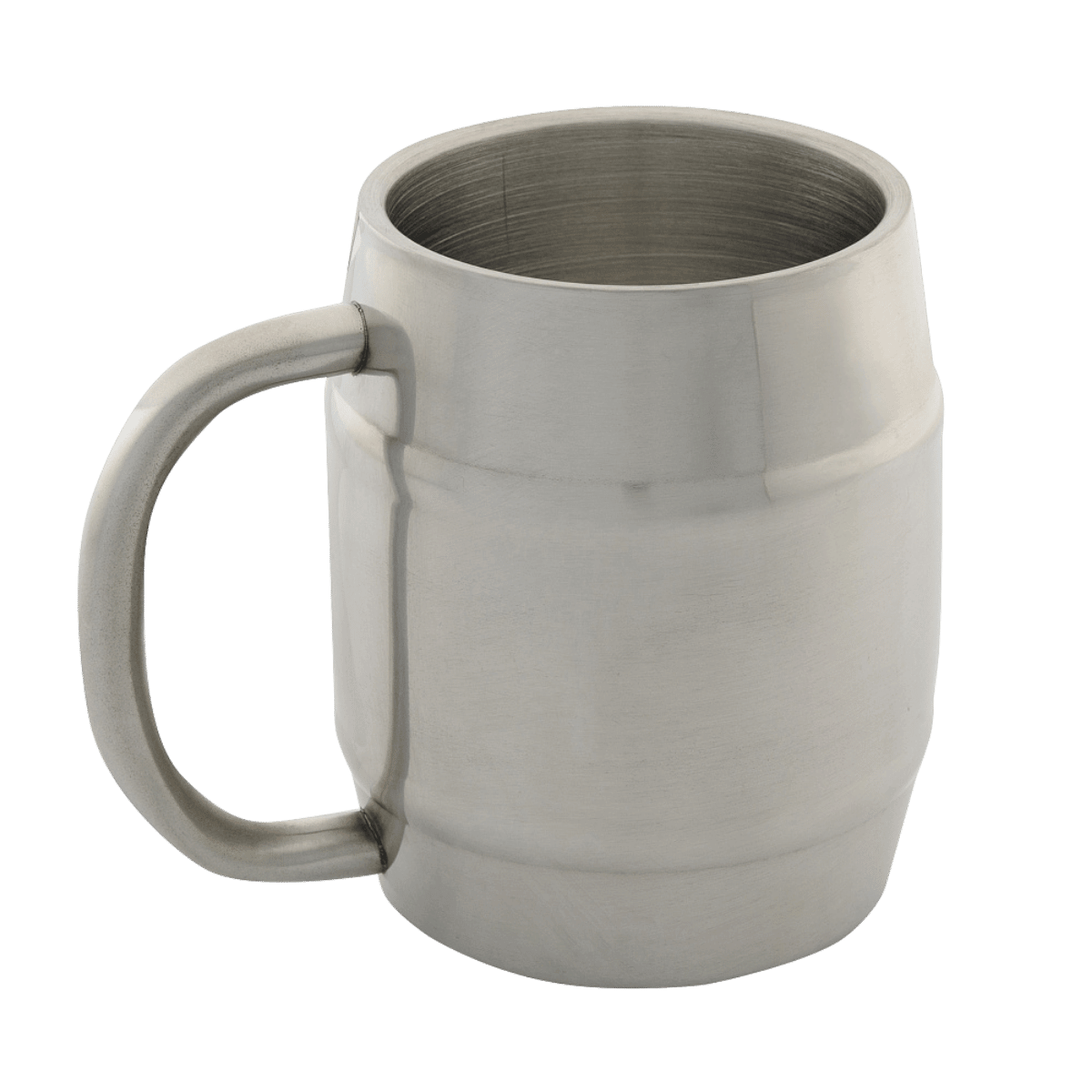 M-Tac Termokrus til Camping Øl – Rustfrit Stål med dobbeltvægget isolering, perfekt til outdoor og camping, krom, 450 ml.