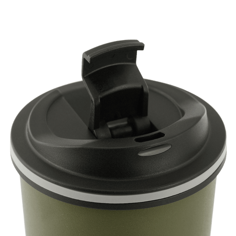 M-Tac Termokopp 450 ml med ventil svart lock och luftventil