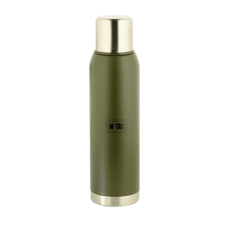 M-Tac termosflaska Type 2 - 1.3L i rostfritt stål för camping, vandring, fiske och picknick med dubbelväggig vakuumisolering.