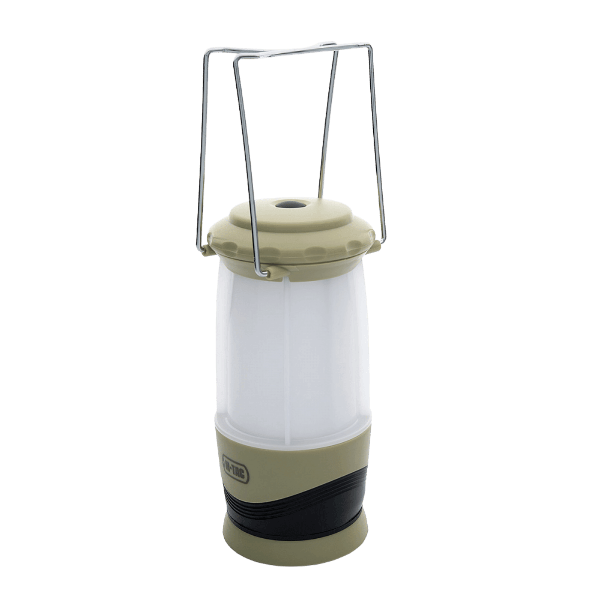 M-Tac Outdoorlampe Mat - Klassisk LED Belysning med moderne design og mælkehvid lysdiffuser, ideel til camping og friluftsliv.