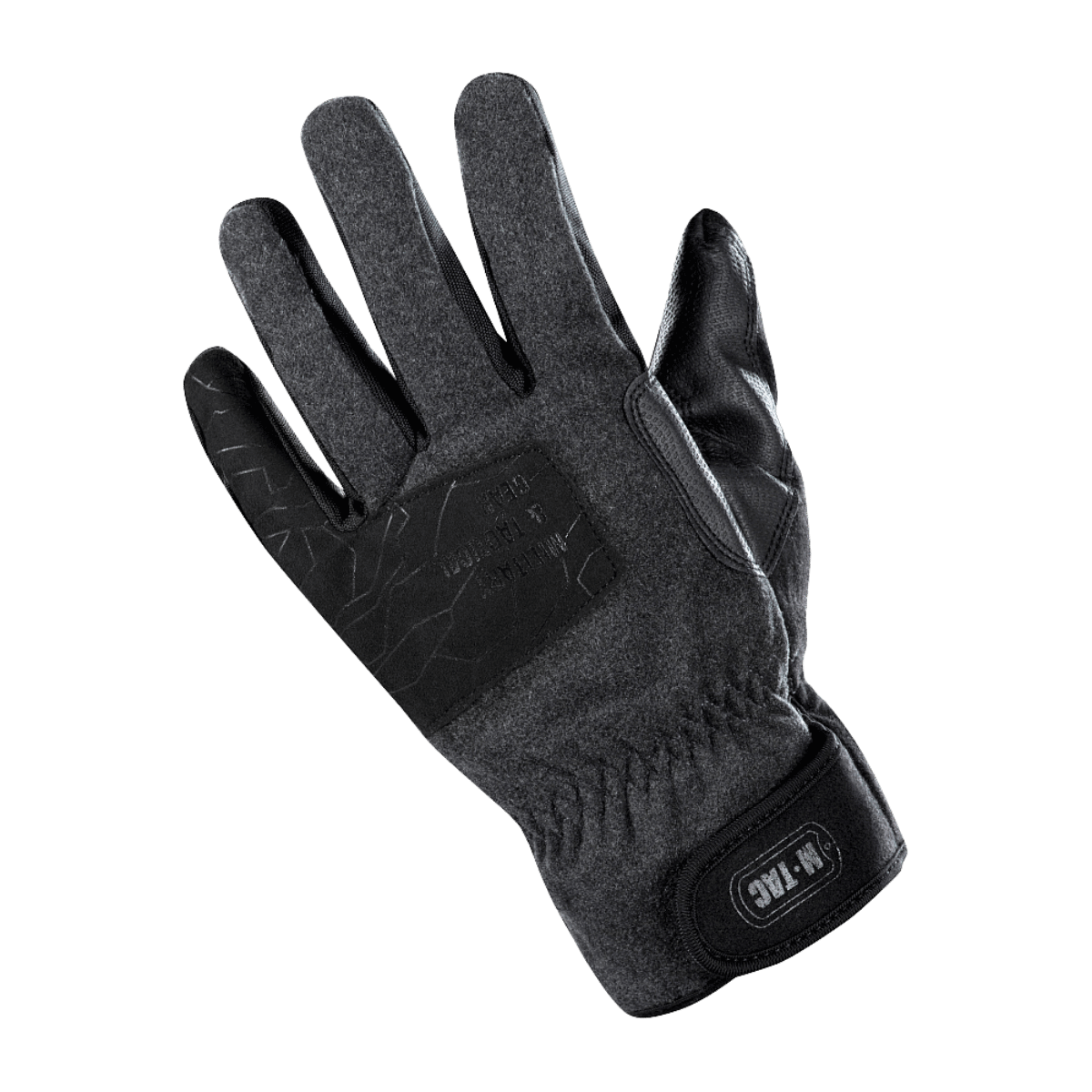 M-Tac Vinterhandsker Extreme Tactical handsker med gummibelagte vandafvisende håndflader og justerbare manchetter for maksimal beskyttelse.