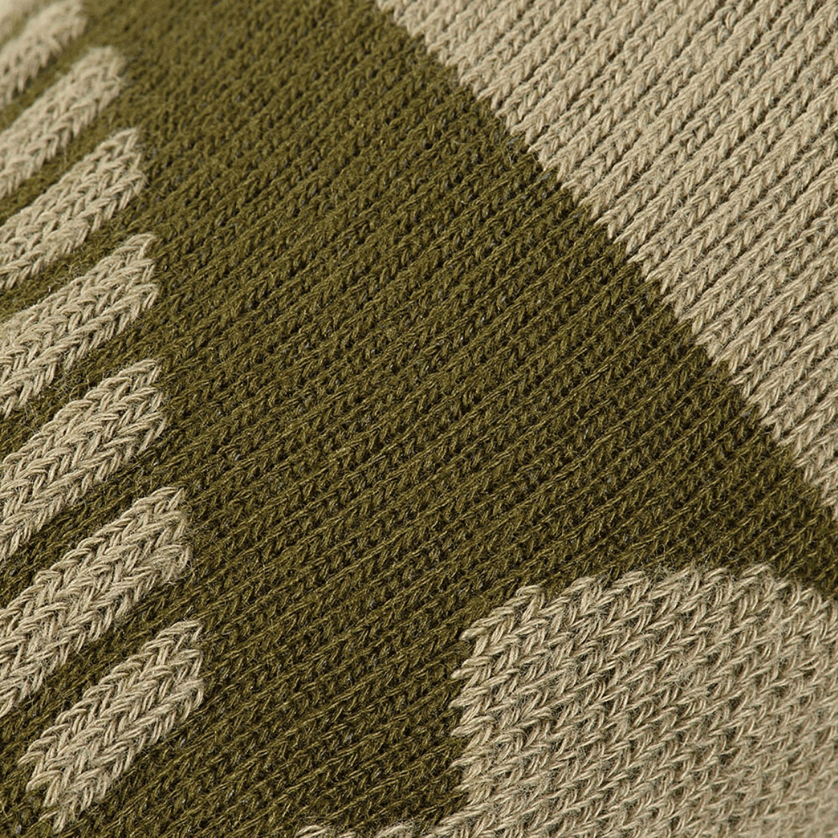 Nærbillede af stoffet i M-Tac Coolmax XLong Sokker – Komfort og Åndbarhed, der viser det elastiske materiale og åndbare design.