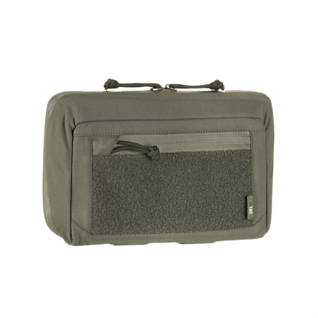 M-Tac Admin Pouch Large Elite Gen.II i robust Cordura 500D med AquaGuard-dragkedja och Velcro för modulära tillbehör, perfekt för tablet och småsaker.