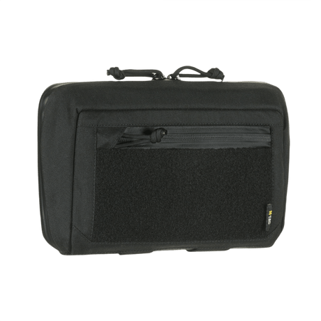 M-Tac Admin Pouch Large Elite Gen.II i svart Cordura 500D med AquaGuard-dragkedja och Velcro-panel för patches.