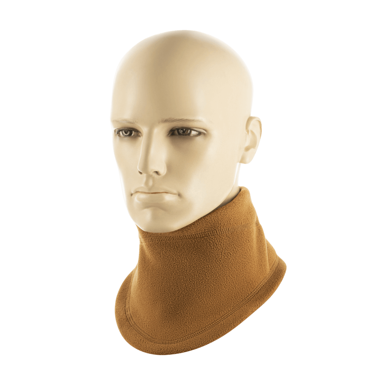 M-Tac Anatomisk Snood Justerbar Elite Fleece (320 g/m²) brun snood på mannequin for optimal pasform og beskyttelse mod koldt vejr.