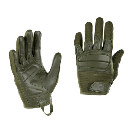 M-Tac Handsker Assault Tactical Mk.2 i ægte læder med syntetisk indsats og støddæmpende inserts for maksimal beskyttelse.
