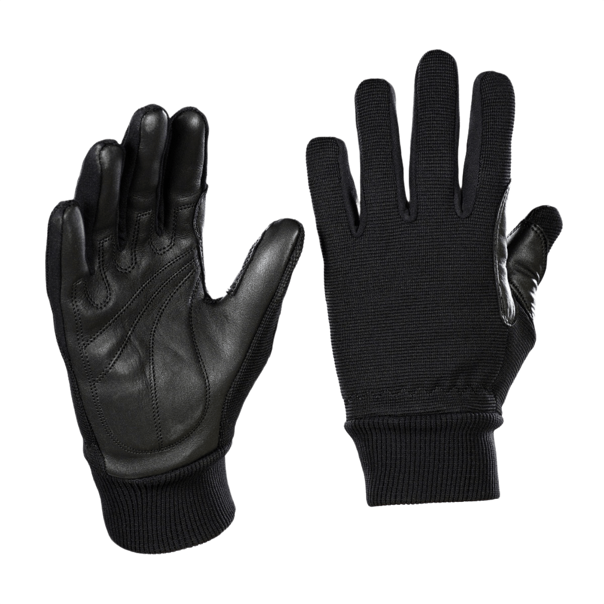 M-Tac Handsker Assault Tactical Mk.8 i syntetisk materiale og læder, designet til taktisk brug og skydning med elastiske manchetter.