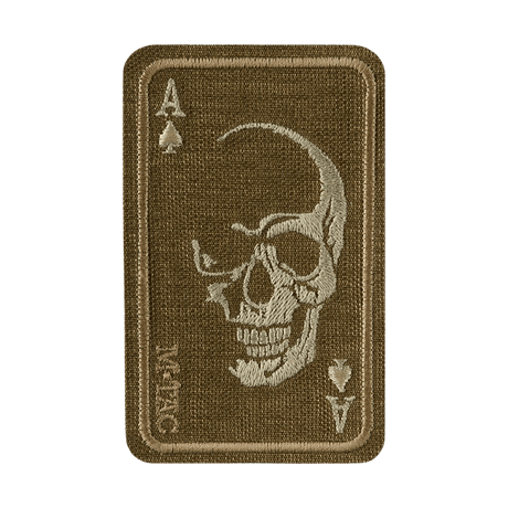 M-Tac Patch Face of War (Broderi) med kraniemotiv på Cordura 500D. Inspirerad av Vietnamkrigets 'dödskort'. Passar till kläder och utrustning.