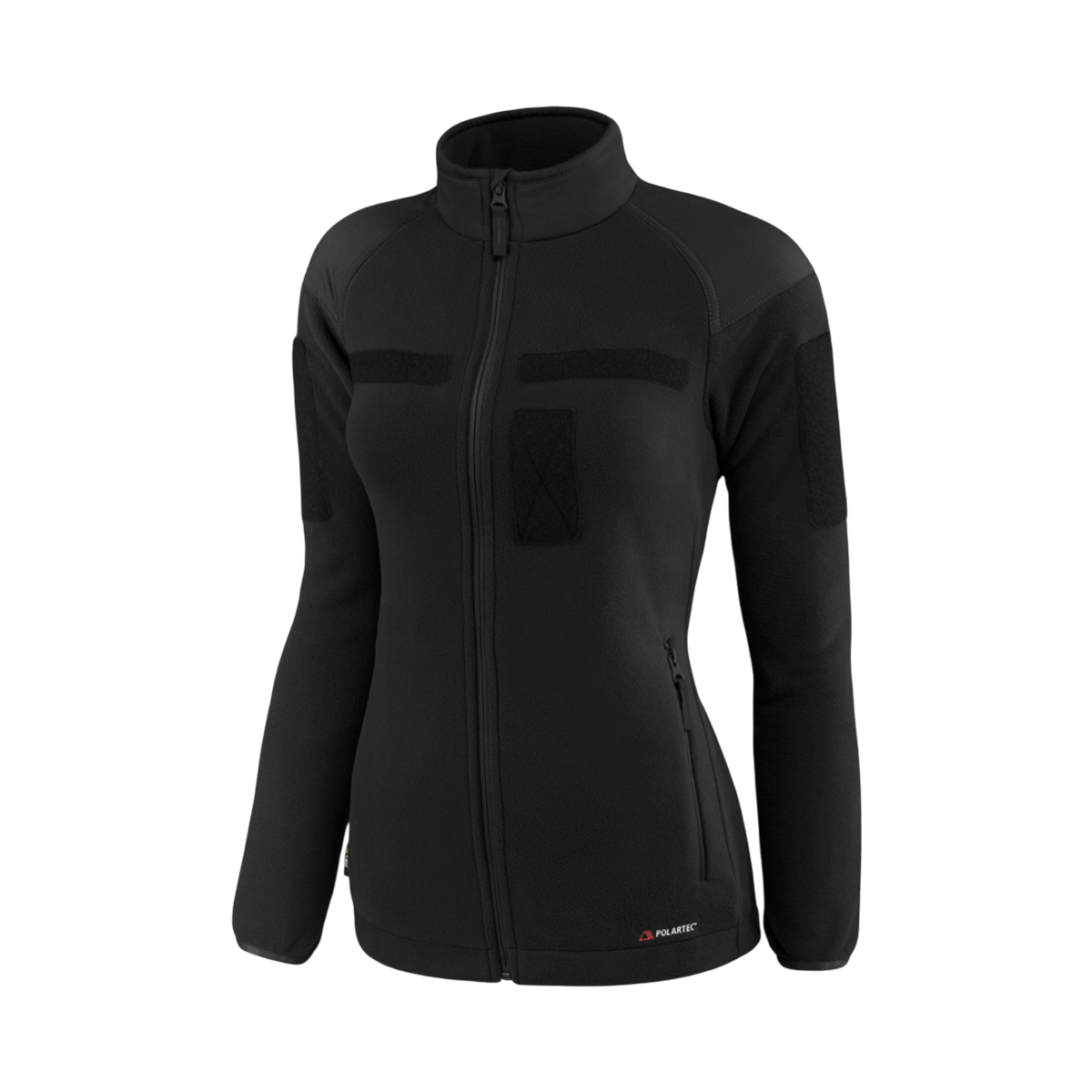 M-Tac Combat Fleece Jakke Dame – Polartec og taktisk i sort farve, designet til kvinders komfort og funktionalitet med Polartec fleece materialer.