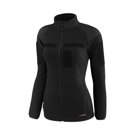 M-Tac Combat Fleece Jakke Dame – Polartec og taktisk i sort farve, designet til kvinders komfort og funktionalitet med Polartec fleece materialer.