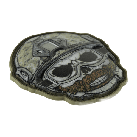 M-Tac Patch Emoji #4 PVC med 3D-effekt och Velcro, rolig morale patch för kläder, väska eller utrustning, storlek 6.5 x 6.5 cm.