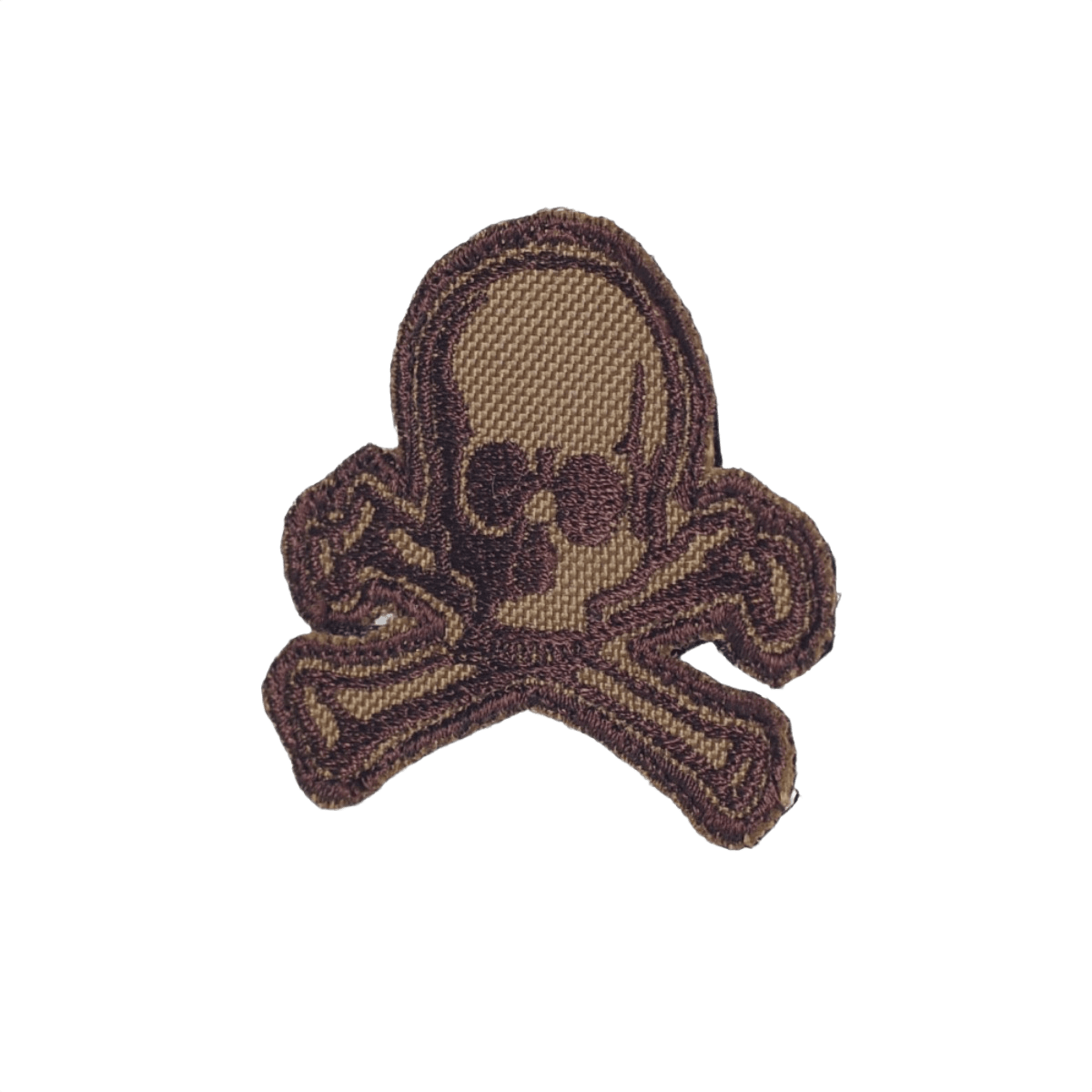 M-Tac Patch Old Skull Velcro morale patch med kranie og korslagte knogler, tekstilmateriale og 3D-effekt, 45x55 mm, let fastgørelse