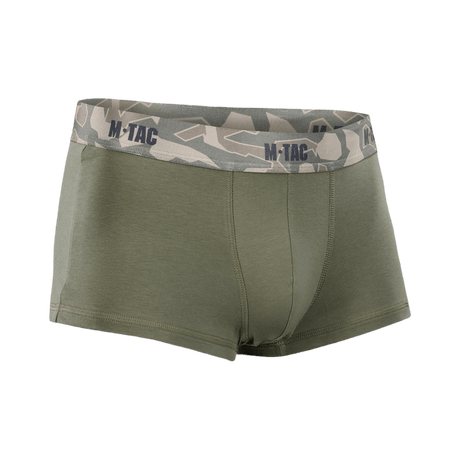 M-Tac Herre Boxer 93/7 i grøn med bred elastik, anatomisk pasform, ideel til dagligt brug og aktiv livsstil, 93% bomuld, 7% elastan.