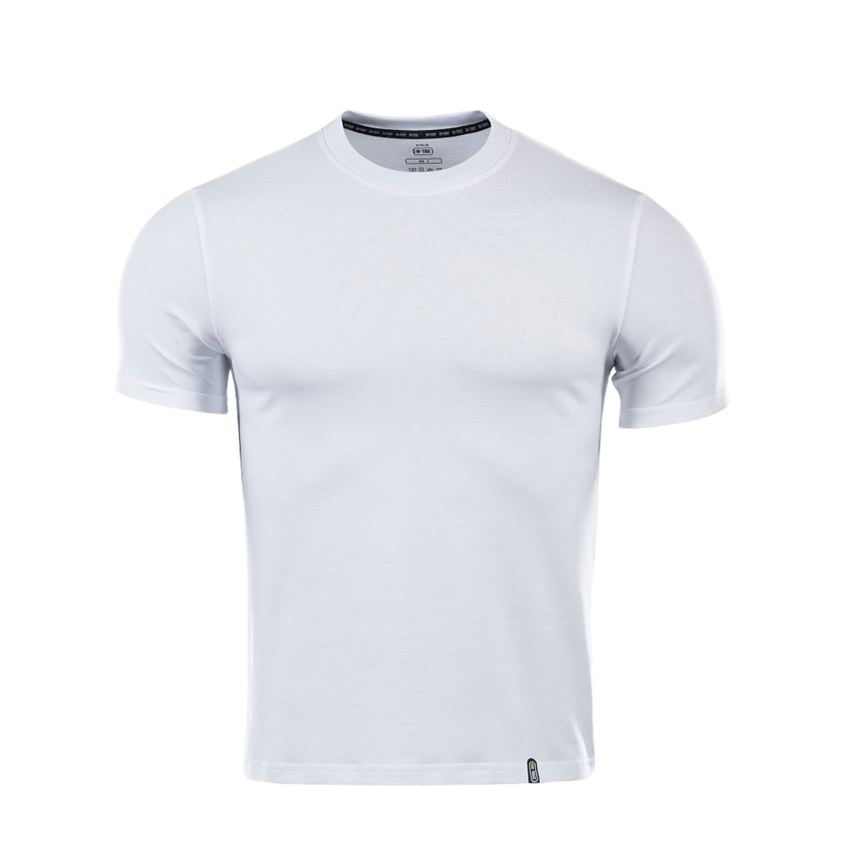 M-Tac T-shirt 93/7 i hvid, lavet af 93% bomuld og 7% elastan, komfortabel og holdbar, perfekt til hverdag og aktiv brug.