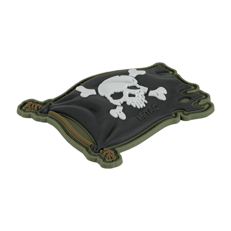 M-Tac Patch Jolly Roger PVC, 3D morale-patch som symboliserar äventyrslust, tillverkad av PVC, Velcro på baksidan, för kläder, ryggsäck eller taktisk utrustning.