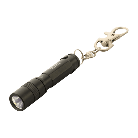 M-Tac Ficklampa K2 i kompakt design med nyckelring, upp till 90 lumen, perfekt för EDC-kit, tillverkad i aluminiumlegering, stöt- och vattenresistent.