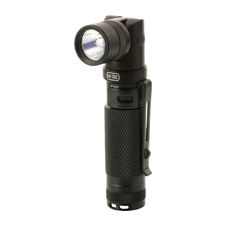 M-Tac P180 med LED CREE XPG2 och justerbart huvud, aluminiumlegering. Perfekt för bröstficka och ryggsäck.