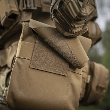 M-Tac Pouch til M249 Cartridge Box Closed i Cordura 500D, slitstark, för stridsuppgifter. Fästs med elastisk rem och flik