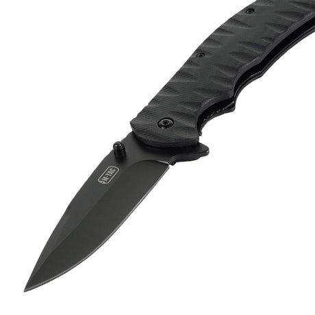 M-Tac Outdoor & Militär fällkniv - Type 4 med G10-handtag och rostfritt stålblad