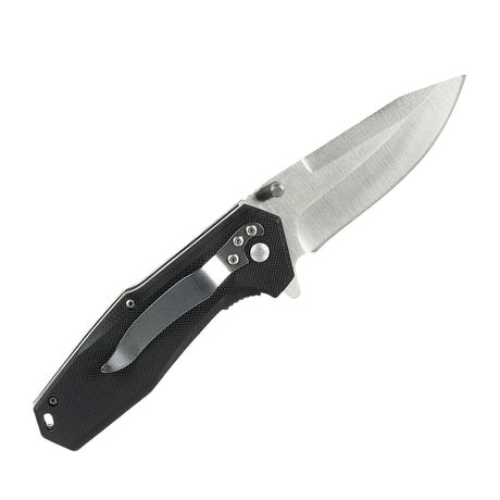 M-Tac Outdoor & Militär fällkniv - Type 5, ultralätt EDC-kniv med rostfri stålklinga och aluminiumhandtag, halksäker och rillad design.