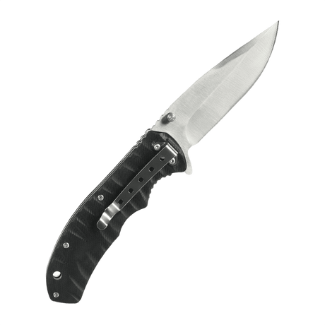 M-Tac Outdoor & Militär fällkniv - Type 8 med kromat rostfritt stålblad och stilrent design för EDC-utrustning.
