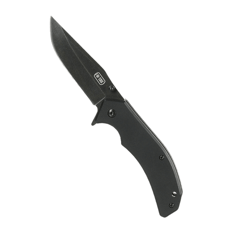 M-Tac Outdoor & Militär fällkniv - Type 8 med Clip Point-blad och handtag i kromat rostfritt stål, del av EDC-utrustning.