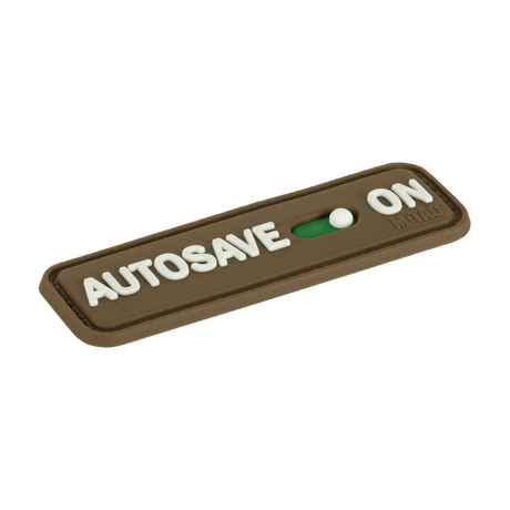 M-Tac Patch Autosave PVC 3D morale-patch i fullfärg med velcro för kläder och taktisk utrustning.