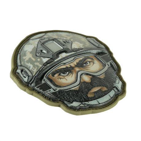 M-Tac Patch Emoji #6 med 3D-effekt och Velcro, rolig taktisk morale patch, perfekt för kläder, väskor eller utrustning, storlek 6.5 x 6.5 cm.
