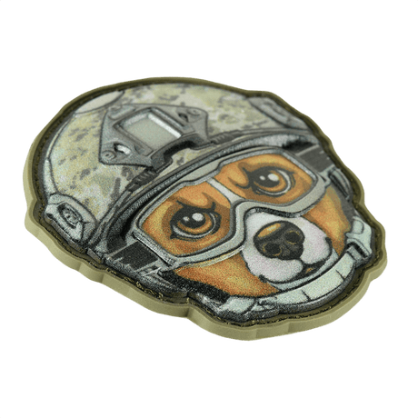 M-Tac Patch Emoji #11 med 3D PVC-effekt och Velcro, rolig morale patch för kläder eller utrustning, visar känslor utan ord, storlek 6.5 cm