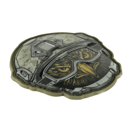 M-Tac Patch Emoji #10 med 3D-effekt. Rolig PVC morale patch med Velcro för kläder eller utrustning. Storlek: 6.5 x 6.5 cm.