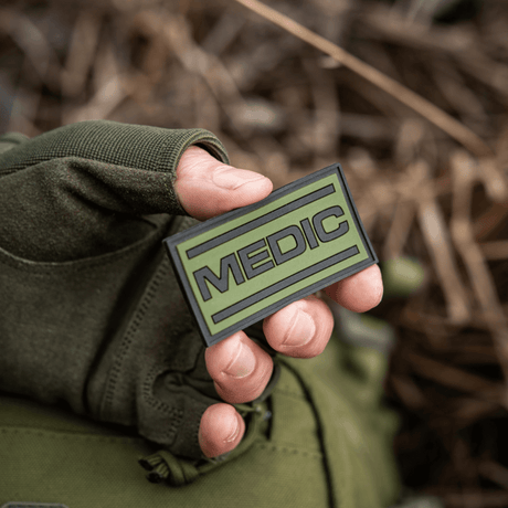 M-Tac Patch Medic PVC 3D taktisk patch för uniform eller väska med Velcrofäste, flexibelt PVC-material, 70 x 35 mm.