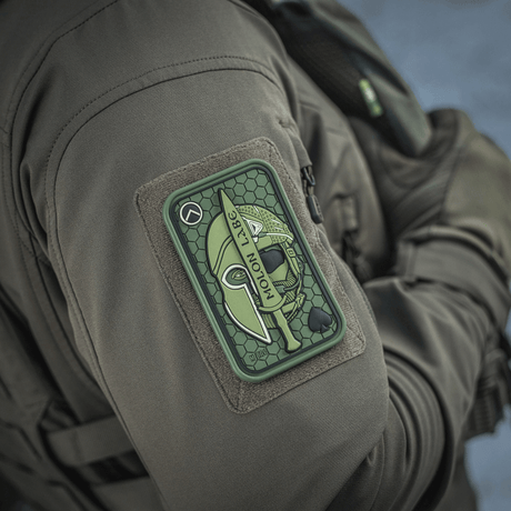 M-Tac Patch Molon Labe 3D PVC på uniform med Velcrofäste, inspirerad av spartanerna, med realistisk 3D-effekt, 108x68 mm.