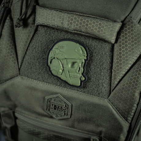 M-Tac Patch Operator 3D PVC morale patch med realistisk design och Velcro, fäst på taktisk väska, storlek 6 x 7 cm.