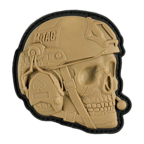 M-Tac Patch Operator 3D PVC med realistisk design och Velcro-fäste, perfekt för kläder eller taktisk utrustning.