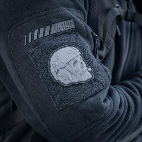 M-Tac Patch Operator 3D PVC fäst på jackärm, realistisk huvdesign, morale patch med Velcro, storlek 6 x 7 cm