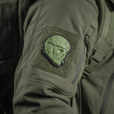 M-Tac Patch Operator 3D PVC på taktisk jacka, realistisk design med Velcro, passar för kläder, väskor eller utrustning, storlek 6x7 cm