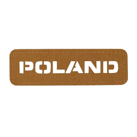 M‑Tac Patch Poland End-to-End 25x80 i hållbart Cordura 500D-material med velcrofäste och laserskuren design, 25x80 mm.