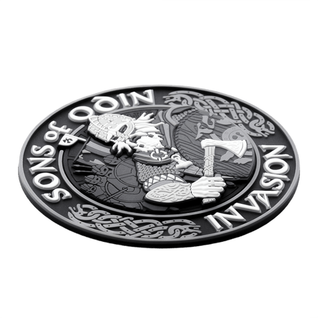 M-Tac Patch Sons of Odin 3D Velcro taktisk morale-patch med vikingamotiv, 80mm, PVC med 3D-effekt.