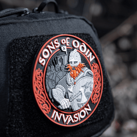 M-Tac Patch Sons of Odin 3D Velcro morale-märke på ryggsäck med 3D-effekt och Velcro