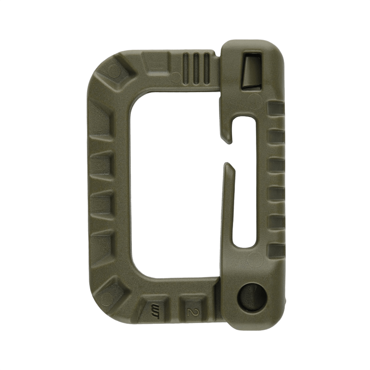 M-Tac Plast Karabin i slidstærk ABS-plast ideel til fastgørelse på vest eller taske. Let og praktisk, ikke egnet til klatring.