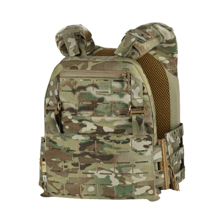 M-Tac Plate Carrier Cuirass Elite Gen.II med slitstarkt Cordura 500D-material och snabblås för taktisk användning. Idealisk för ESAPI Medium-plattor.