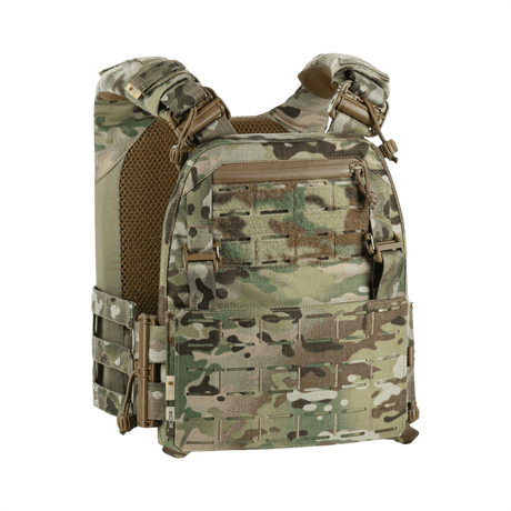 M-Tac Plate Carrier Cuirass FAST Elite Gen.II i Cordura 500D, avancerad taktisk väst för ESAPI Medium-plattor, kamouflagemönster.