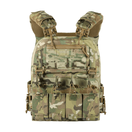 M-Tac Plate Carrier Cuirass FAST XL QRS skyddsväst i slitstarkt Cordura 500D med 3D-mesh för komfort och luftcirkulation.