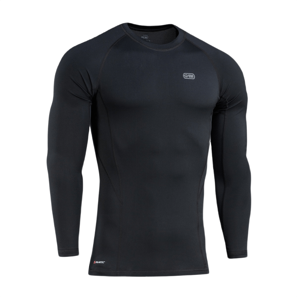 M-Tac Level I Polartec Thermal Shirt i sort, ideel som baselayer til vinter, lavet af Power Dry® materiale for termoregulering og komfort.