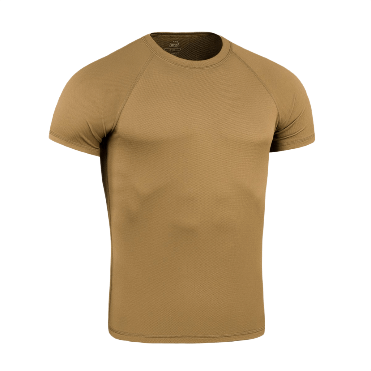 M-Tac T-Shirt Raglan Sweat-Wicking Tactical Summer i beige farve, designet til komfort og bevægelsesfrihed i varmt vejr, perfekt til taktisk brug.