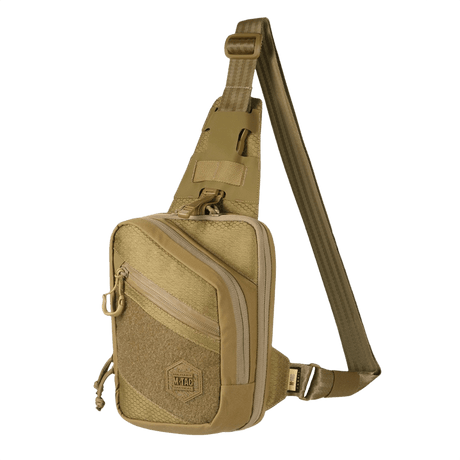 M-Tac Sling pistolväska Elite Hex med Velcro i slitstarkt Cordura-material, justerbar rem och Velcro-panel för märken.