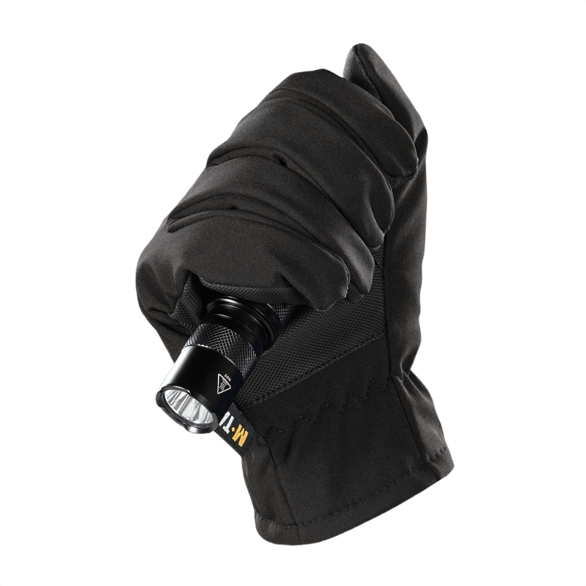 M-Tac Handsker Soft Shell Thinsulate, holdbare handsker til udendørs aktiviteter, forstærket med læder for bedre greb og touchfunktion.